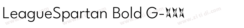 LeagueSpartan Bold G字体转换